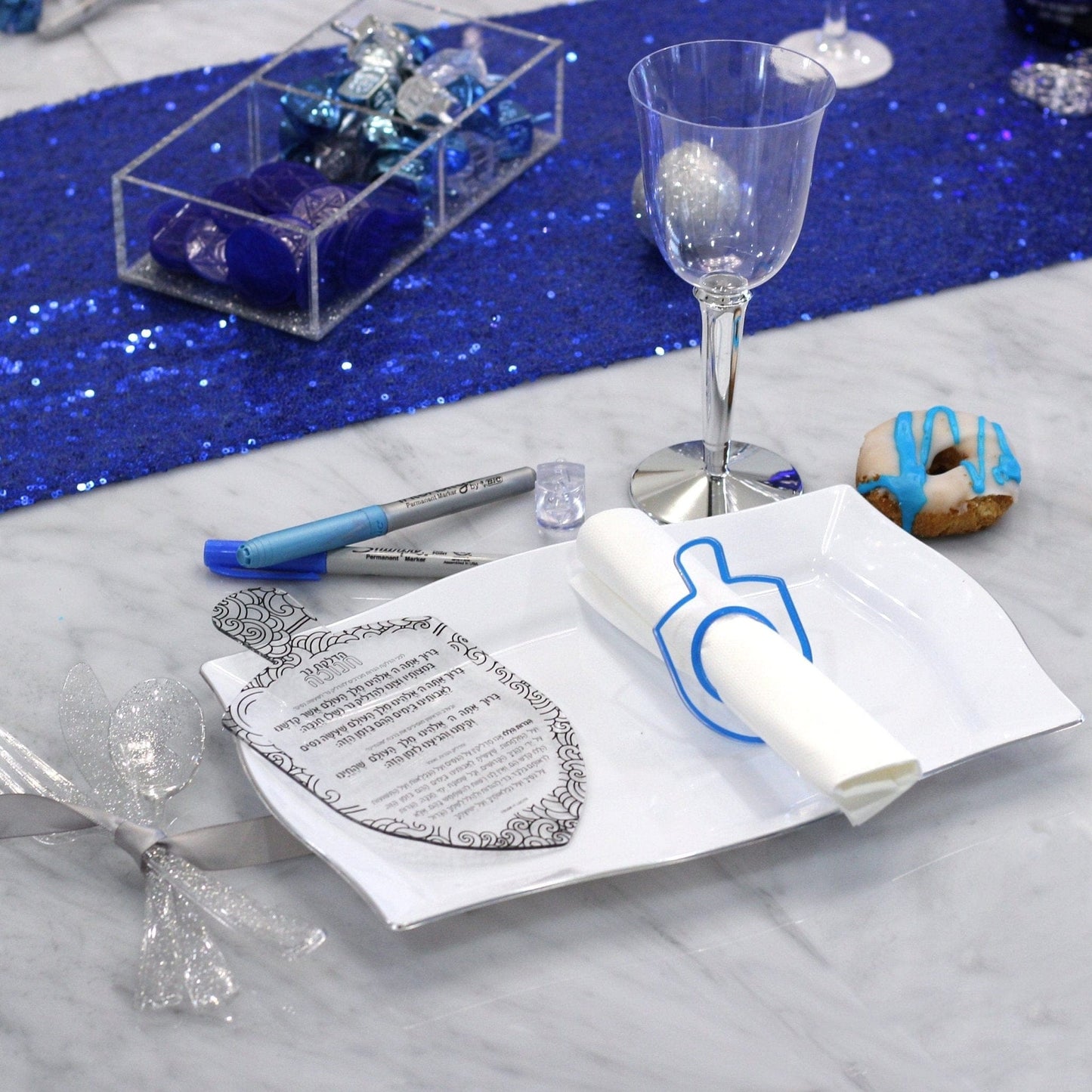 Dreidel Napkin Rings - Waterdale Collection