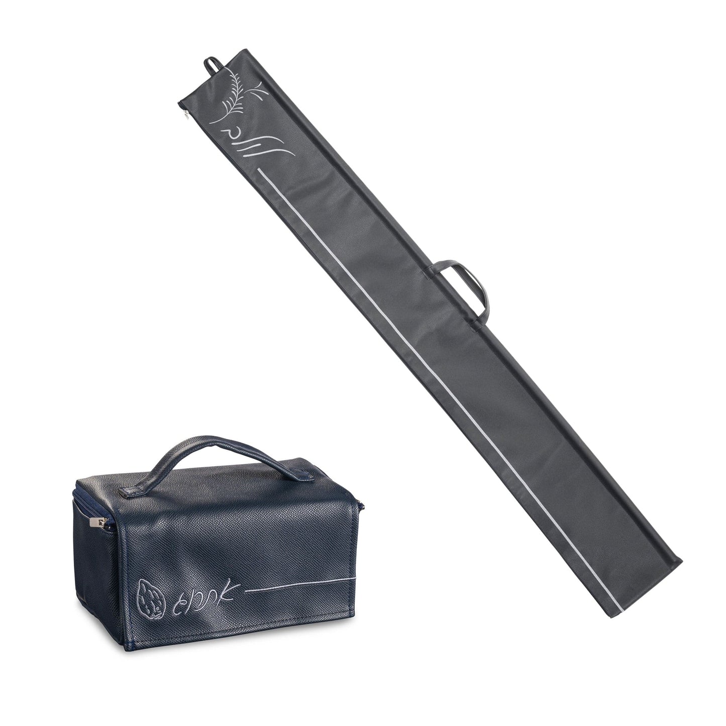 Embroidered Leather Esrog Bag - Waterdale Collection