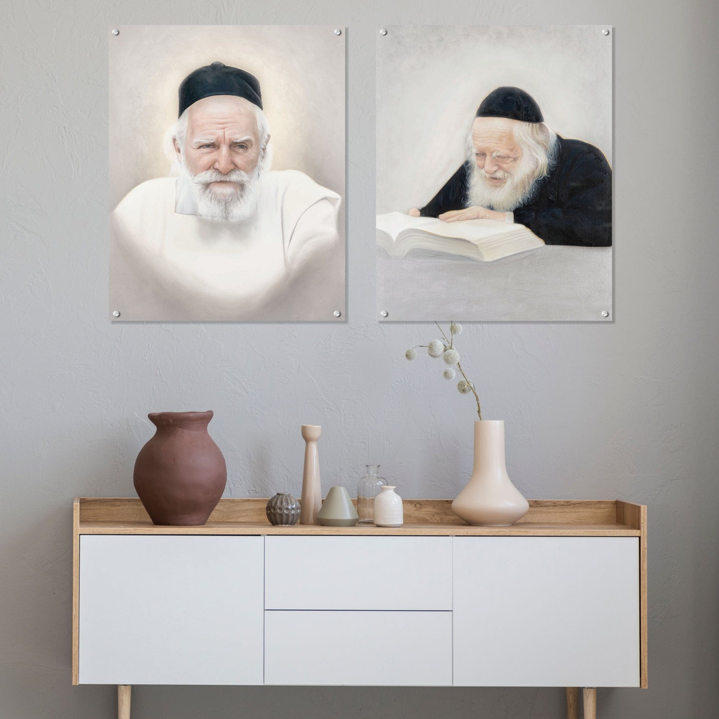 Gedolim Art Chofetz Chaim - Light - Waterdale Collection