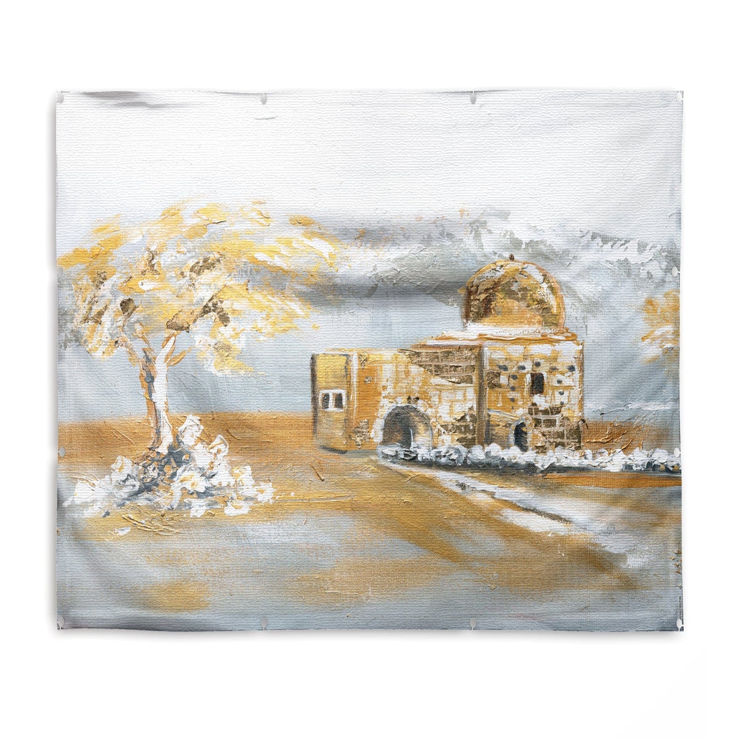 Kever Rochel Vinyl Sukkah Decoration - Waterdale Collection