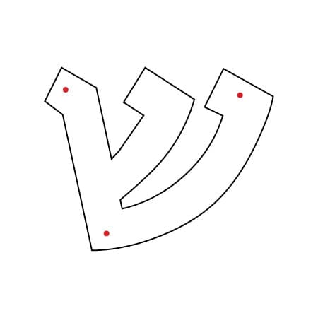 Kippah Letters (4) - Waterdale Collection