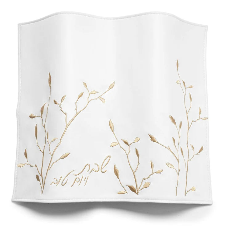 LEAF EMBROIDED CHALLAH COVER