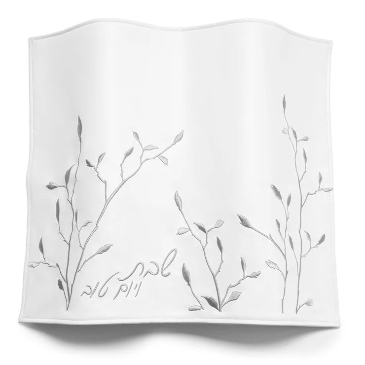LEAF EMBROIDED CHALLAH COVER