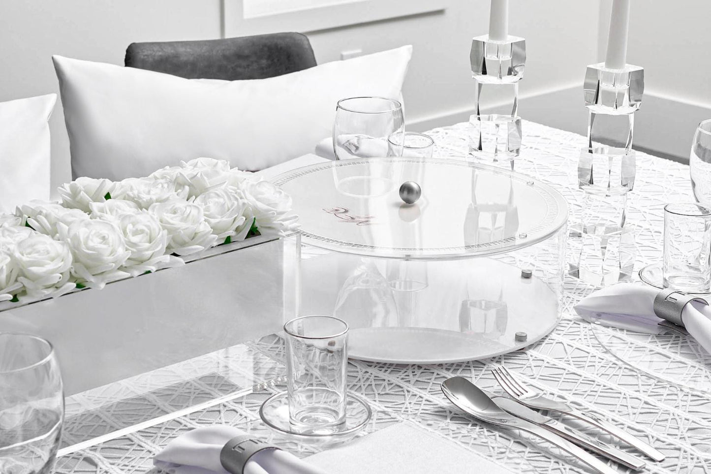 Linear Lace Tablecloth - Waterdale Collection