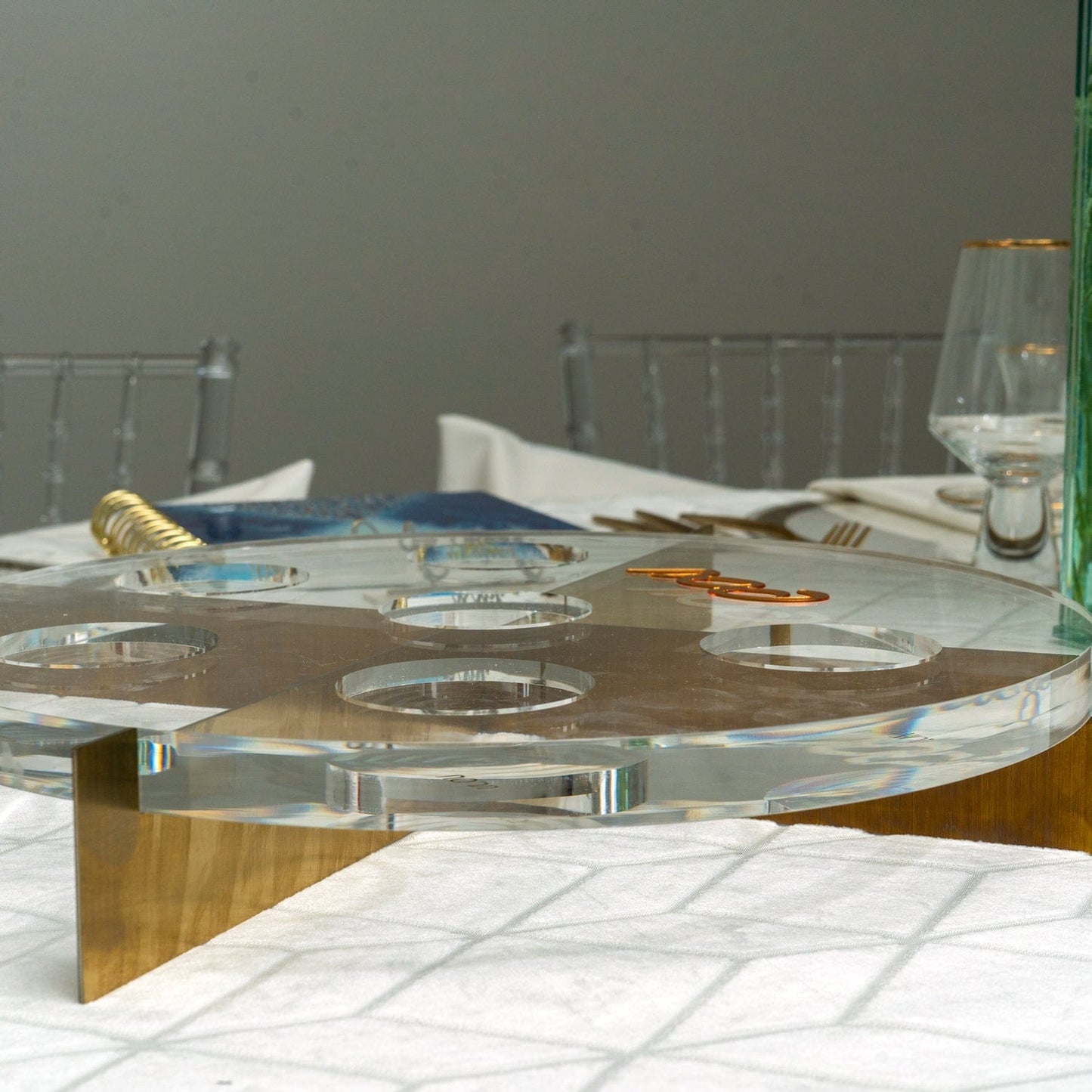 MetaLucite Seder Plate - Waterdale Collection