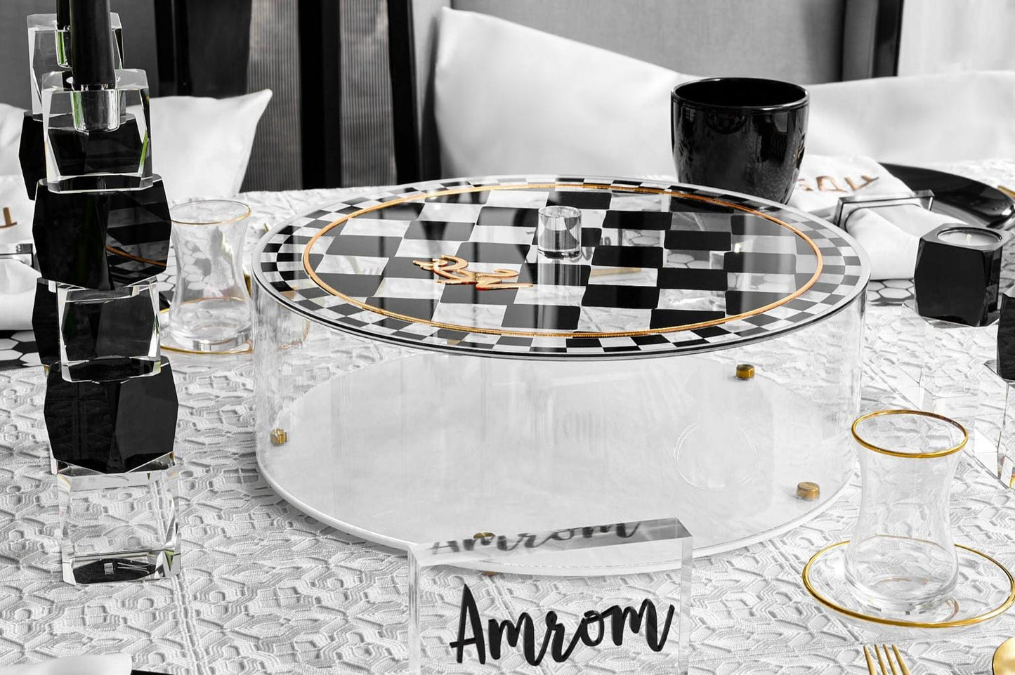 Onyx Matzah Box - Waterdale Collection