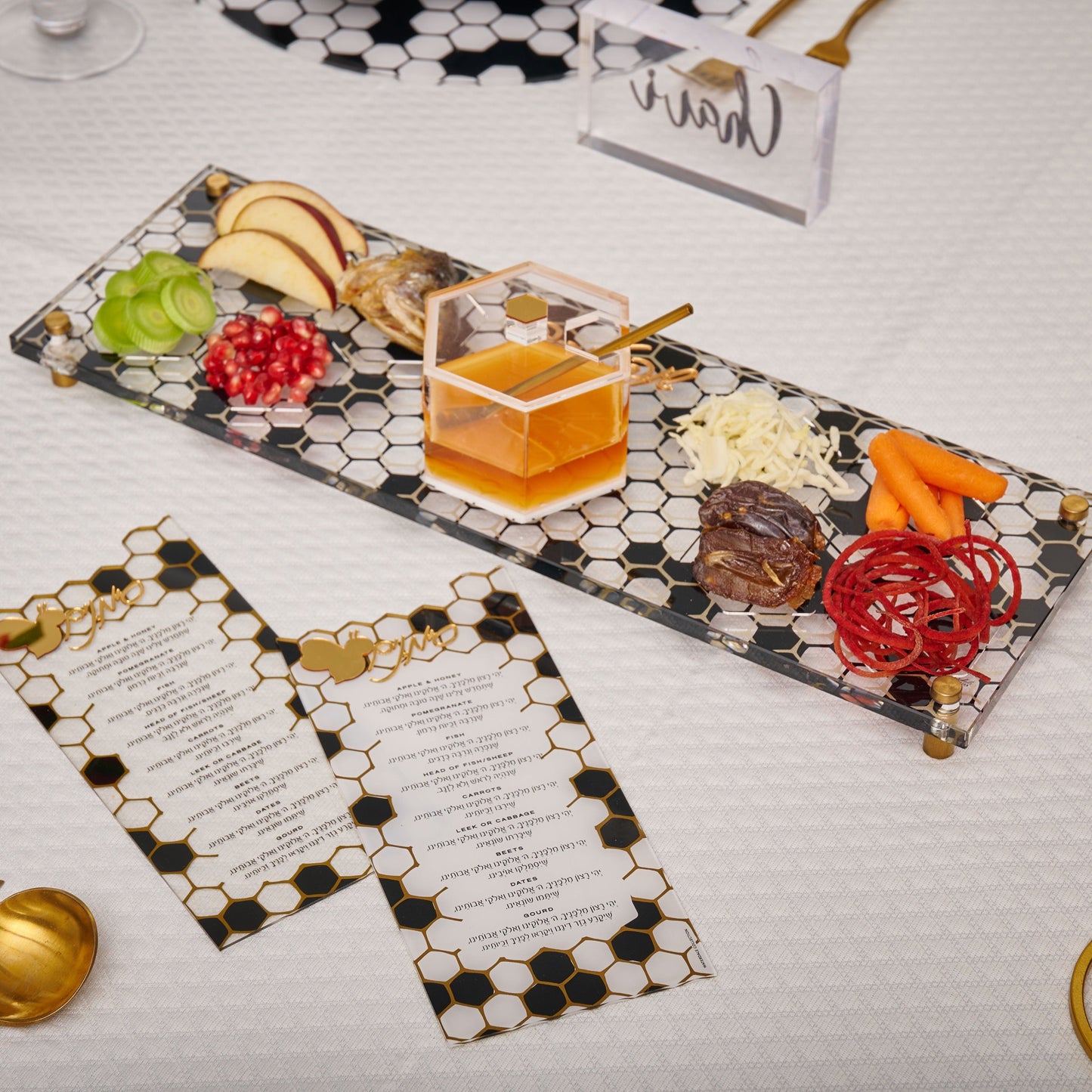 Onyx Simanim Tray - Waterdale Collection