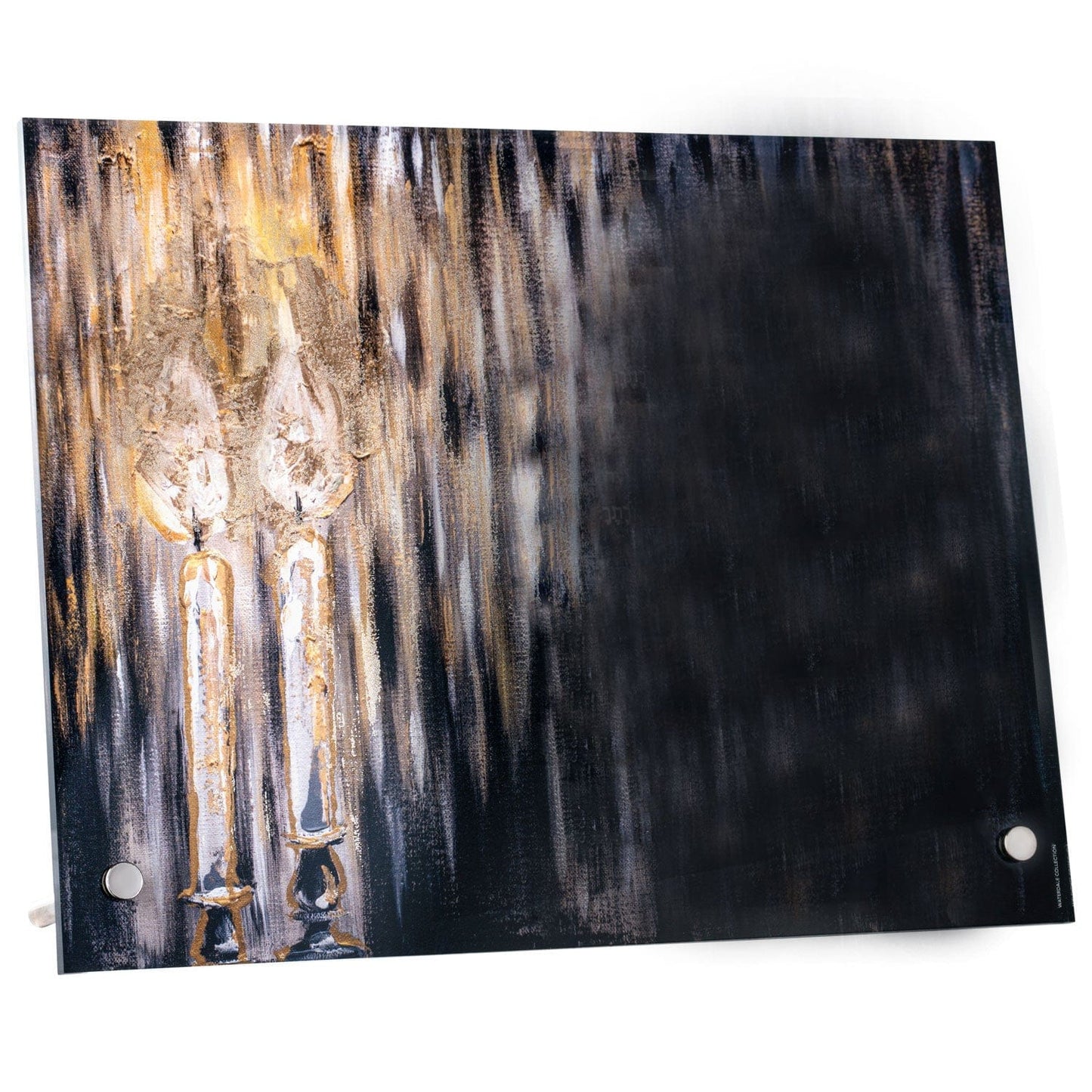 Painted Candles Black Custom Tabletop Print - Waterdale Collection