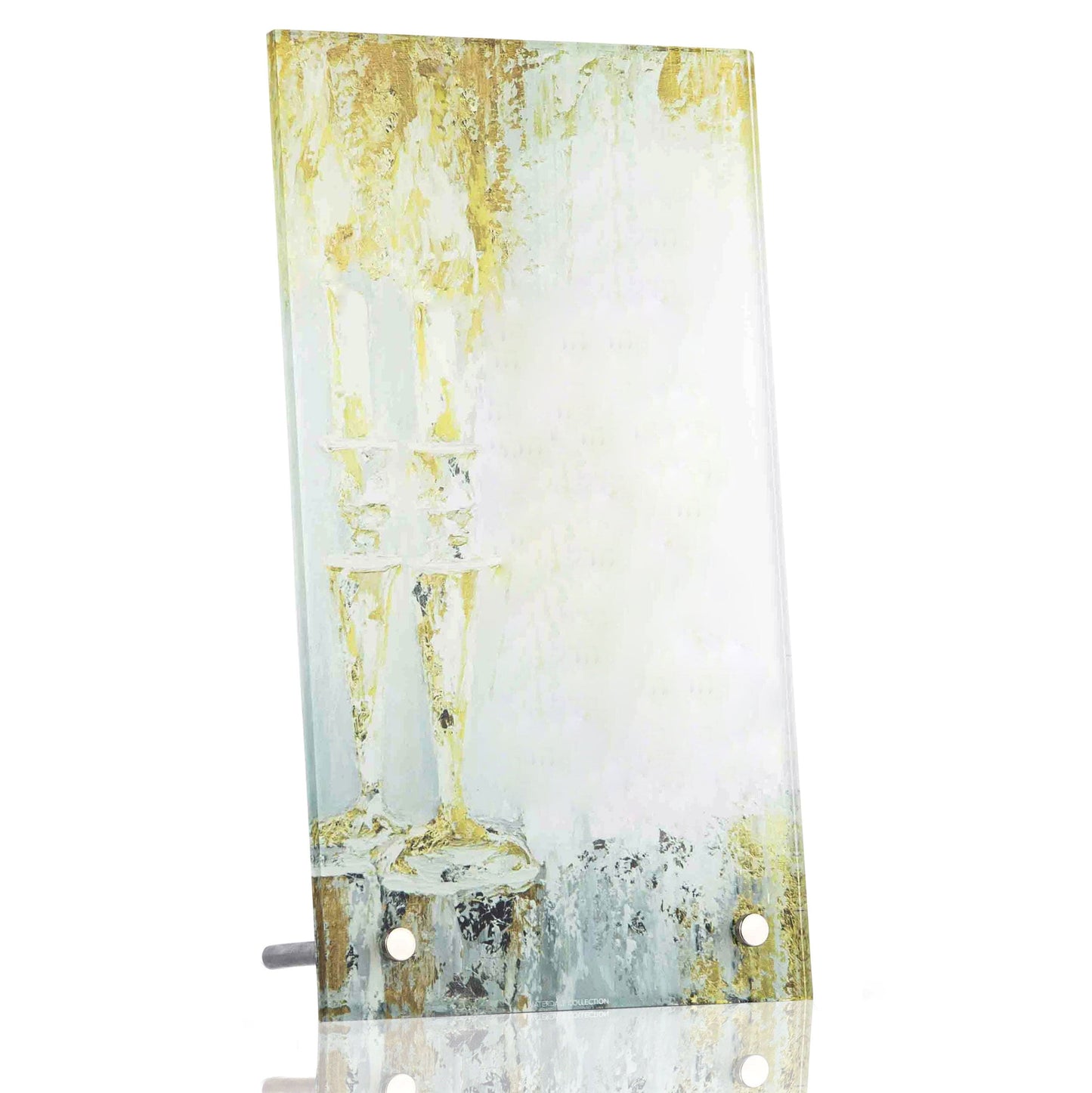 Painted Candles Gold Custom Tabletop Print - Waterdale Collection