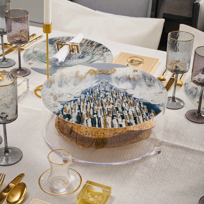 Painted Matzah Box (Style 2) - Waterdale Collection