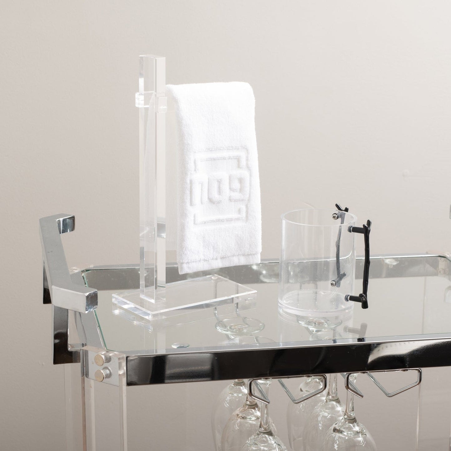 Pesach Embossed Finger Towel - Waterdale Collection