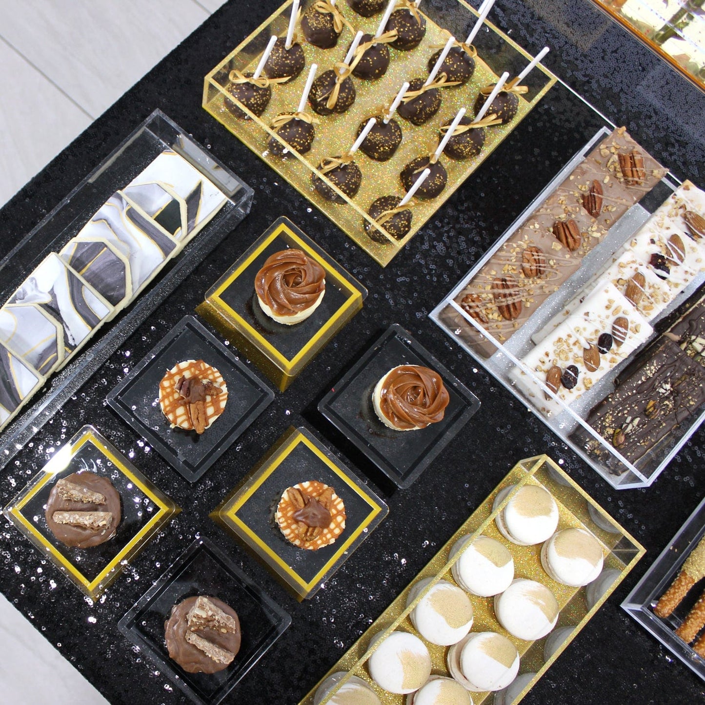 Rectangle Trapezoid Dip Bowl Set - Waterdale Collection