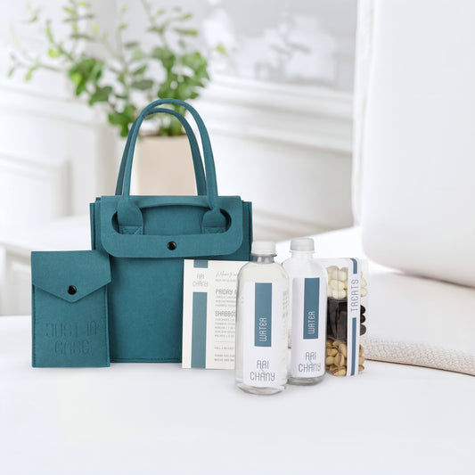 Deluxe Indigo Lid Tote - New!