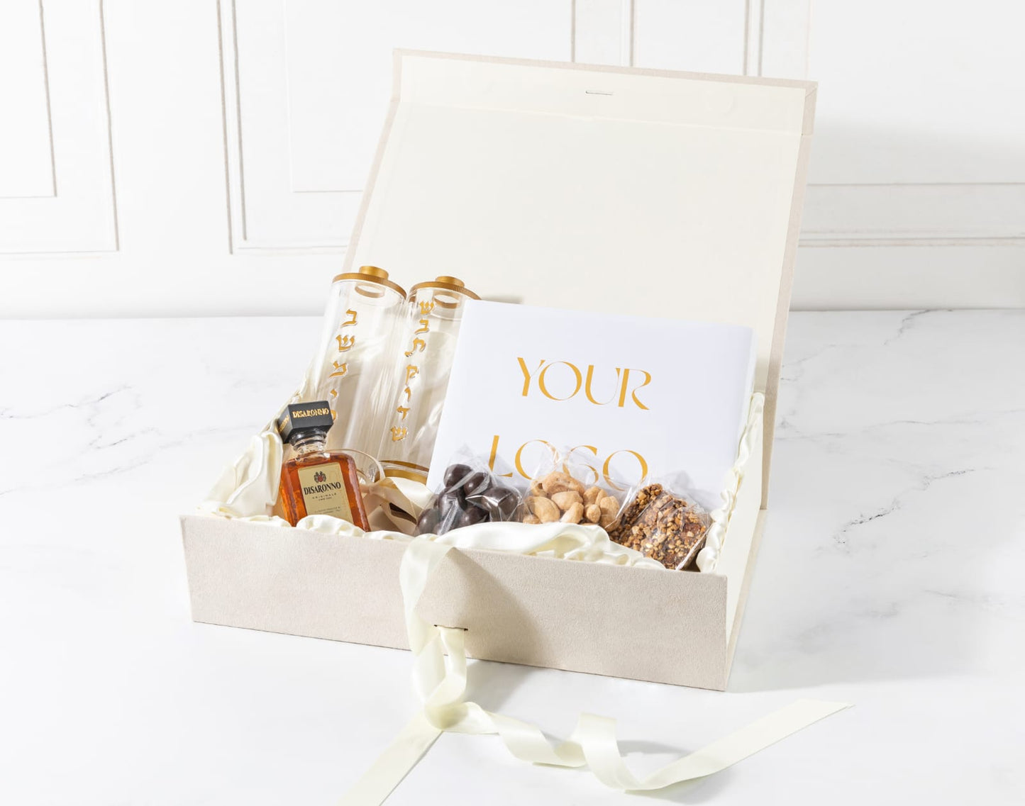 Lucite Raised Matchbox + Besamim Gift Set Mishloach Manos