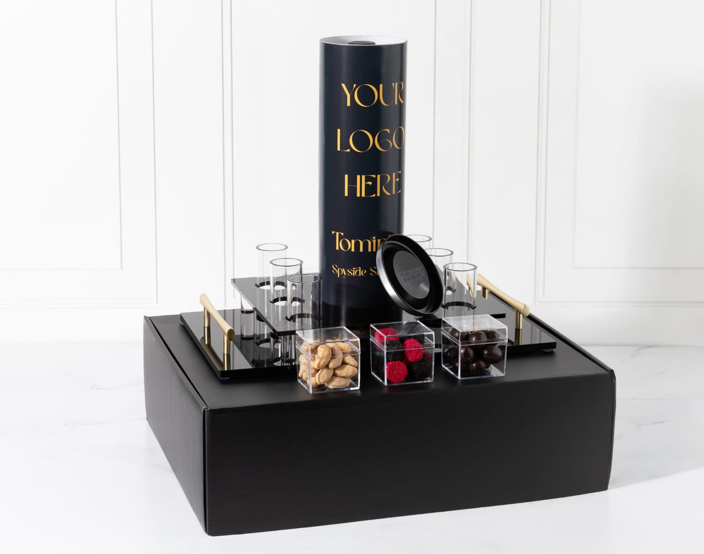 Elegant Shot Cup Gift Set + Whiskey