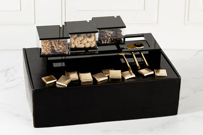 Lucite Dip Bowls Mishloach Manos Arrangement