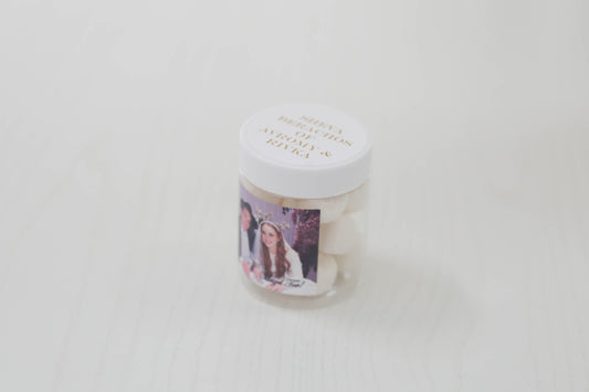 White Cylinder After-Party Mints Jars