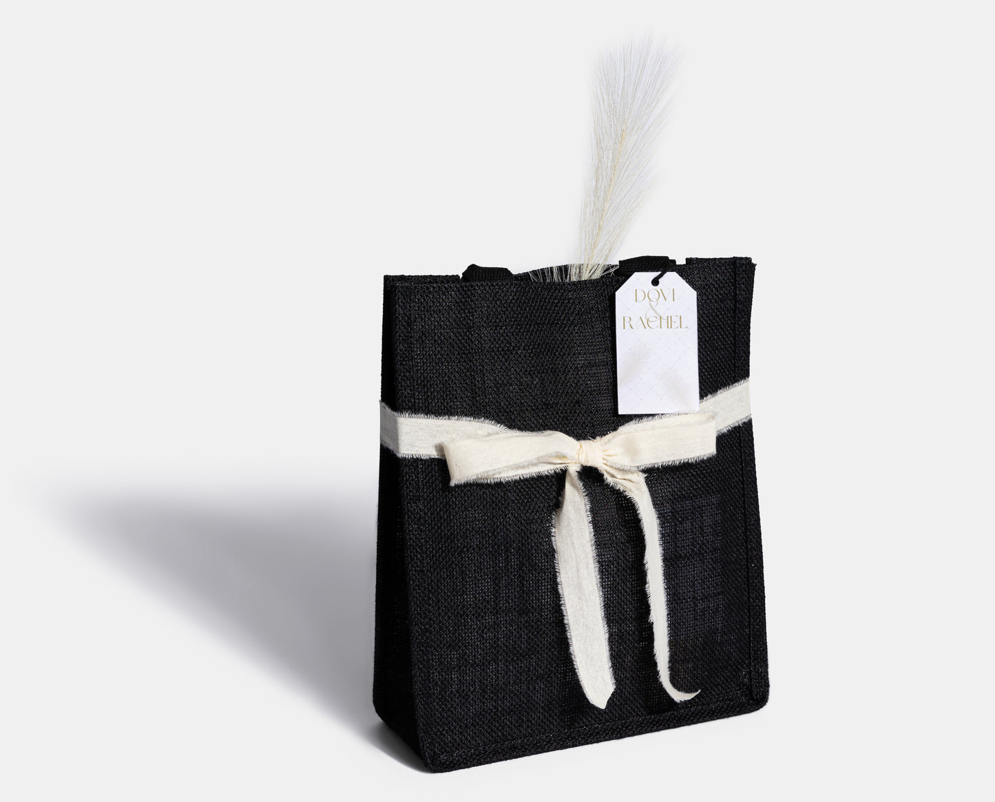 Lux Ivory Feather Spring Tote