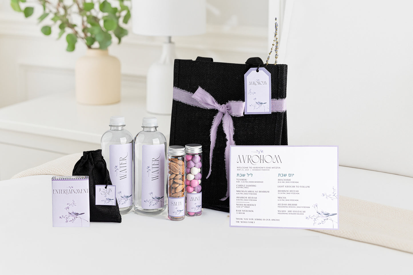 Lavender Leaf Spring Tote