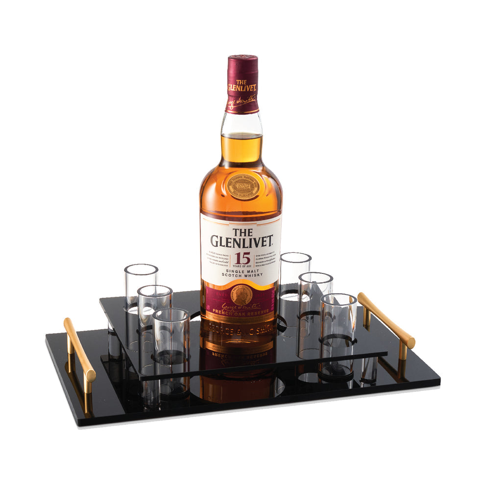 Elegant Shot Cup Gift Set + Whiskey