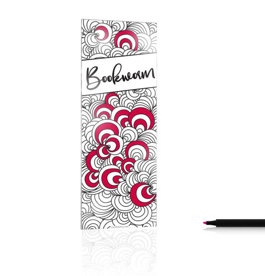 Color it Acrylic Bookworm Bookmark - Waterdale Collection