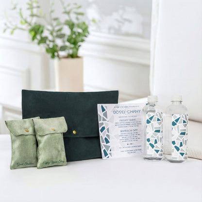 Green Suede Envelope