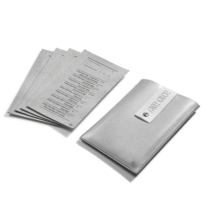 Leather Simanim Pouch and Card Set