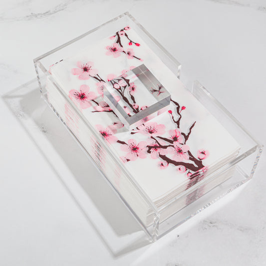 Lucite Guest Napkin Holder