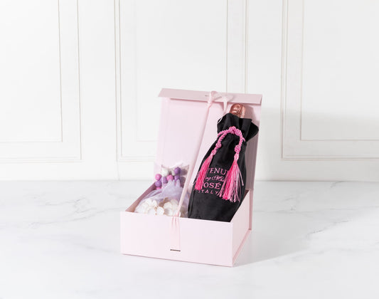 Upscale Napkin Rings + Chocolate and Wine Set