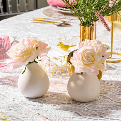 Faux Floral Teardrop