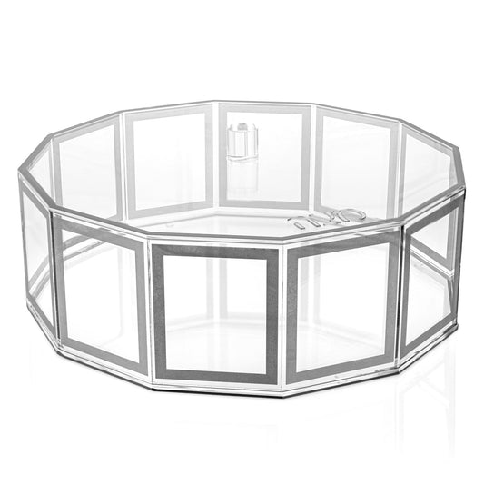 Hexagon Outline Matzah Box - Waterdale Collection