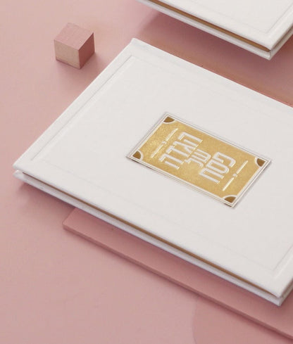 Leather Haggadah with Lucite Plate - Waterdale Collection