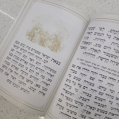 Leather Haggadah with Lucite Plate - Waterdale Collection