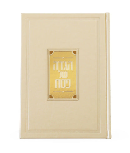Leather Haggadah with Lucite Plate - Waterdale Collection