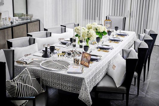Onyx Pesach 2024 Tablescape - Waterdale Collection