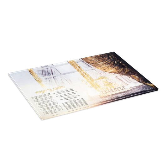 Painted by Judy Menorah Tray - Waterdale Collection