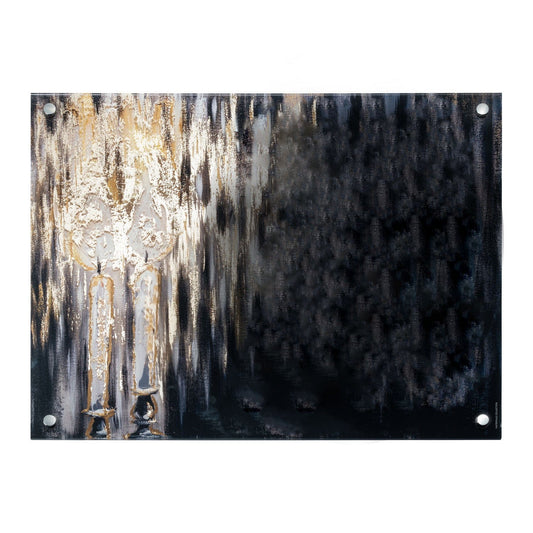 Painted Candles Black Custom Print Wall Art - Waterdale Collection