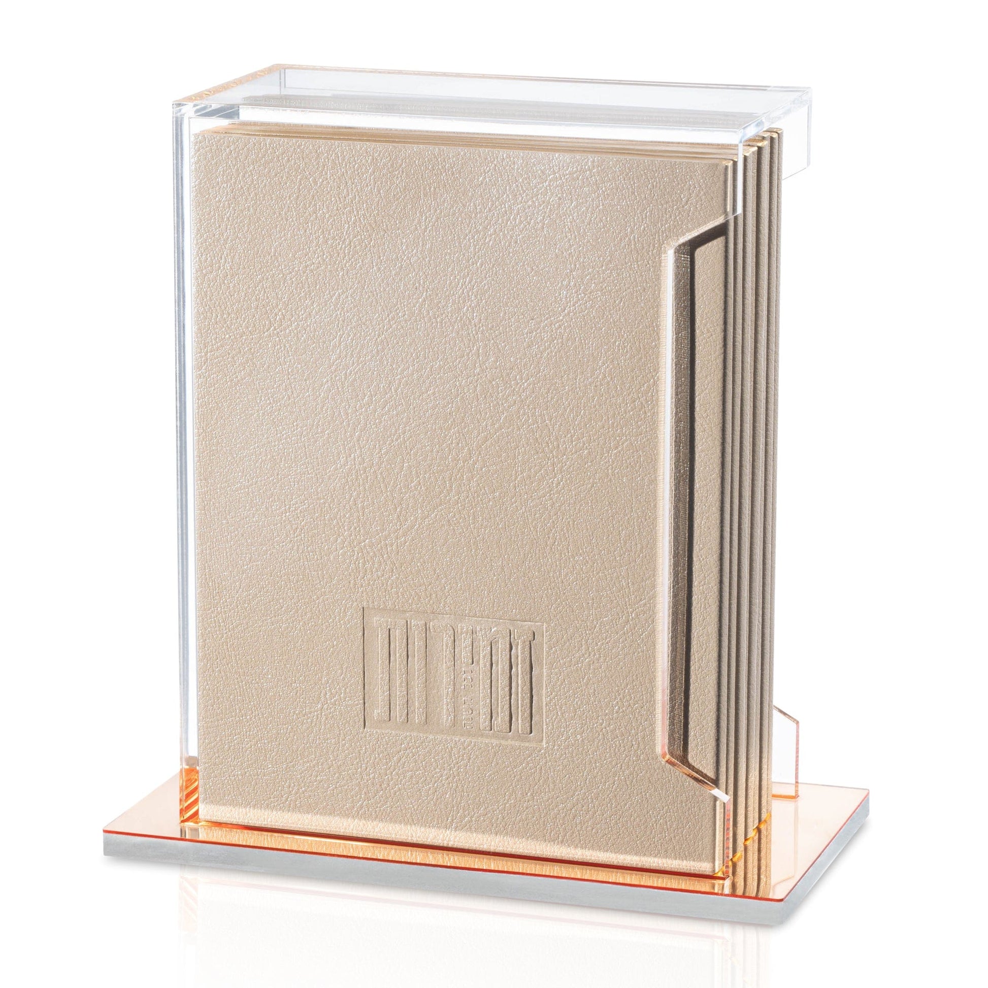 Softcover Leather & Lucite Zemiros Bencher Set - Waterdale Collection